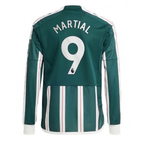 Manchester United Anthony Martial #9 Replika Udebanetrøje 2023-24 Langærmet